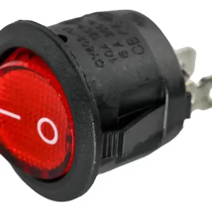 Llave Tecla 2p Sin Luz On-off 6.5a 250v Redondo X 10u Htec