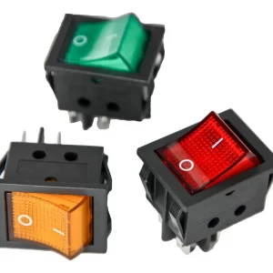Llave Tecla 4C 4 Patas Con Luz ON/OFF 15A 250V HTEC X10